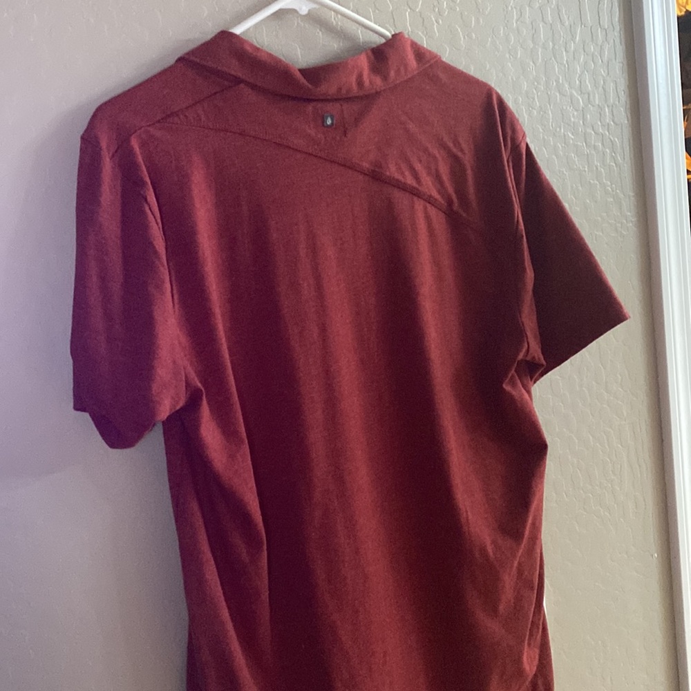 Rust Red Volcom Polo - Picture 2 of 3